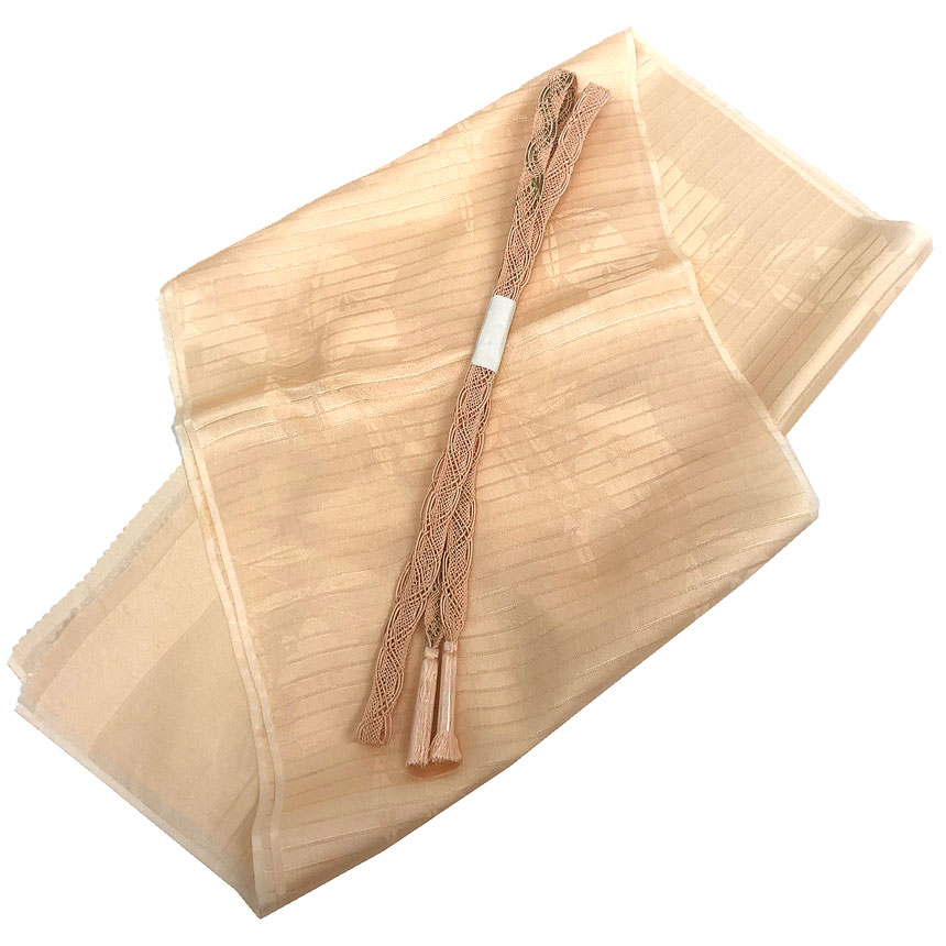 全国送料無料 京やQ733 正絹 夏の正絹帯締め 夏の正絹帯揚げ 2点セット 単衣・夏用 絽 高級手組 手組みひも 羅の帯締め 金糸入り 伝統工芸品 日本製 絹100％ 絽の帯揚げ 横絽 桔梗 秋の草花文様 地紋入り 単衣夏着物兼用 単衣用 夏着物用 浴衣にも