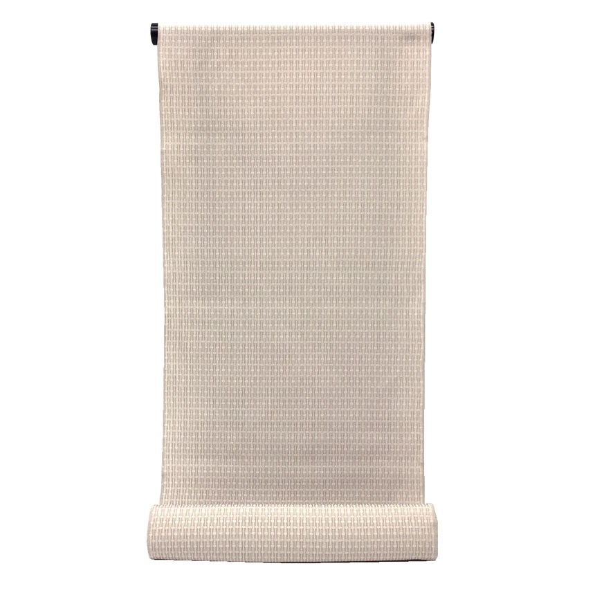 京やN112【蕪重織物】 特選創作十日町　特選　反物　お召し　蕪重織物謹製　新潟県十日町市　草木染　御召　紫草　ムラサキ科　新品未仕立て　リサイクル着物　未仕立て　中古【送料無料】【未使用】【新古品】