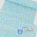 【7/19 20:00-★夏物SALE】【夏用】 絽小紋 東レシルック着尺 洗える夏小紋 反物 fuku 六角モザイク柄 青色 上質ポリエステル地 洗える着物 ...