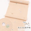 【5/1 0:00-★全品10%OFFクーポン】 洗える長襦袢 東レ シルック fuku-inner 節分 / ベージュ 反物 未仕立て お洒落用 柄物 ポリエ...