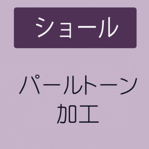 【5/9 20:00-★3点10%OFF & 16周年セール開催中】 【パールトーン加工】 ショール