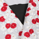 【5/9 20:00-★最大1000円OFFクーポン】 刺繍半襟 白地 菊文(白赤糸刺繍) 振袖用 訪問着用 成人式 卒業式 半衿 婚礼衣装用 礼装用「衿秀」...