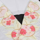 【5/1 0:00-★全品10%OFFクーポン】 半襟 刺繍半襟 振袖用 白地(ピンク系刺繍) 橘梅菊文 成人式 卒業式 半衿 訪問着用 婚礼衣装用 礼装用「衿...
