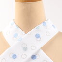 【5/1 0:00-★全品10%OFFクーポン】 【夏用・絽】替え衿 衿秀「き楽っく」専用 刺繍 白地/雪輪文(ブルー系刺繍) ローズカラー長襦袢 半衿 半襟 ...