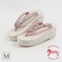 【10/18 20:00-★創業50周年SALE】草履 カレンブロッソ 「白×小花鼻緒」Mサイズ レディース 菱屋カレンブロッソ×優華壇 日本製 お洒落 カジュアル ぷち小判型 EVA カフェぞうり Calen Blosso 菱屋 履物 和装 女性