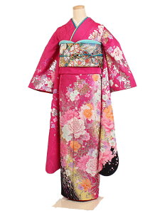 【レンタル】【成人式振袖レンタル ピンク系 バラ・桜 など】正絹 成人式振袖 正絹振袖レンタルフルセット 振袖 レンタル 振袖フルセット ふりそで レンタル 振袖 振り袖 furisode 成人式レンタル 成人式着物レンタル 貸衣装 華やか 往復送料無料 f012s通販