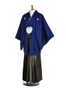 【レンタル】【成人式紋付袴 紺系×若松】紋付袴レンタル 男着物 袴 レンタル 紋付フルセット レンタル紋付 着物レンタル 貸衣装 成人式着物 男 男性用袴レンタ...