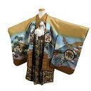 【レンタル】かんたん着付け【七五三5才男の子からし系 鷹など】紐で結んでマジックテープでとめるだけ!らくらく着付け 簡単 七五三レンタル 着物レンタル 5歳 袴...