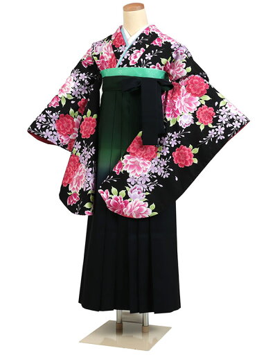 【レンタル】【卒業式袴 黒系・牡丹×緑黒ぼかし袴】卒業式 袴 レンタル 卒業袴 女袴 卒業式袴セット 大学生 短大 教員 先生 二尺袖袴フルセット 専門学生 謝恩会 高校 文化祭 個性 おしゃれ 被らない 往復送料無料 n682 【レンタル】【卒業式袴 黒系・牡丹×緑黒ぼかし袴】卒業式 袴 レンタル 卒業袴 女袴 卒業式袴セット 大学生 短大 教員 先生 二尺袖袴フルセット 専門学生 謝恩会 高校 文化祭 個性 おしゃれ 被らない 往復送料無料 n682