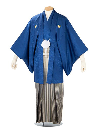【成人式 】 レンタル 紋付袴 身長:155〜160cm 紺系 × 黒金縞 袴 フルセット 男性 紋付 mt-0122s 【成人式 】 レンタル 紋付袴 身長:155〜160cm 紺系 × 黒金縞 袴 フルセット 男性 紋付 mt-0122s