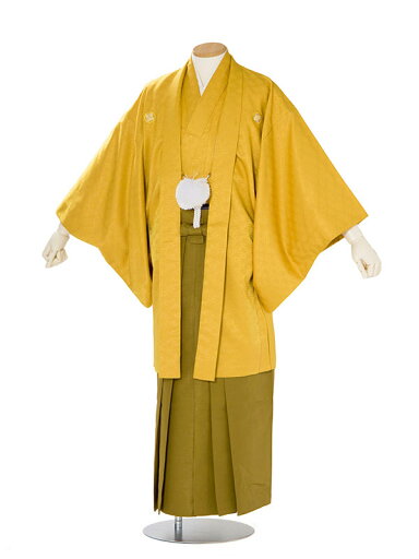 【成人式 】 レンタル 紋付袴 身長:170〜175cm からし系 × 黄緑 袴 フルセット 男性 紋付 mt-0129s 【成人式 】 レンタル 紋付袴 身長:170〜175cm からし系 × 黄緑 袴 フルセット 男性 紋付 mt-0129s