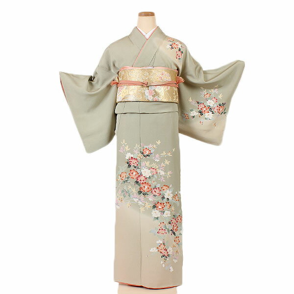 【レンタル】【訪問着・緑地】訪問着｜レンタル｜訪問着セット｜レンタル訪問着｜着物レンタル｜貸衣装｜結婚式｜入学式｜卒業式｜お宮参り｜七五三｜お母さん｜ママ｜母親｜パーティー｜結納｜お茶会｜安い｜往復送料無料