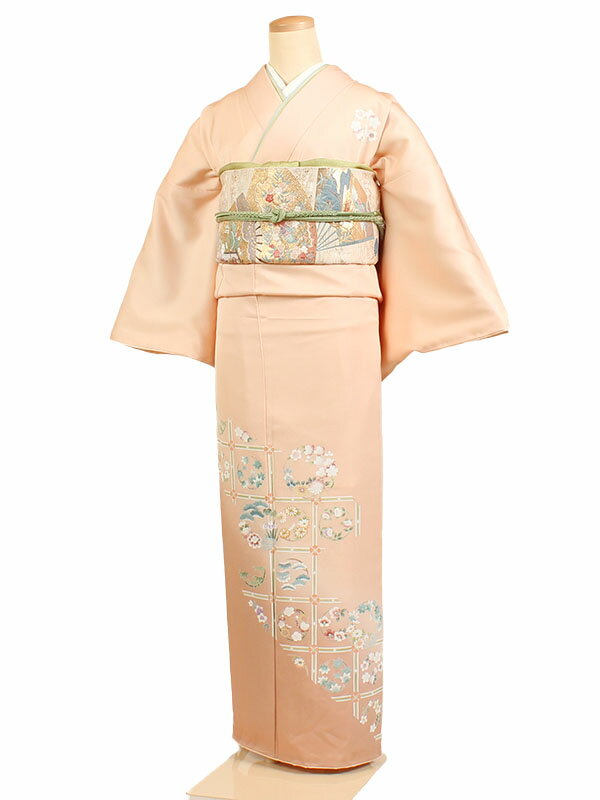 楽天市場】ピンクベージュ(種類(着物)訪問着)(レディース 楽天市場】ピンクベージュ(種類(着物)訪問着)(レディース