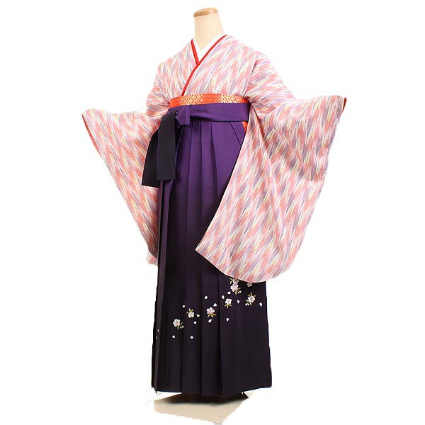 【レンタル】【女性用袴・ピンク地】卒業式｜袴｜レンタル｜女｜女性｜着物｜大学生｜卒業袴｜貸衣装｜貸衣裳｜女袴｜卒業式袴セット｜二尺袖｜袴｜フルセット｜大人｜大学生｜専門学生｜先生｜卒業式｜謝恩会｜安い｜往復送料無料