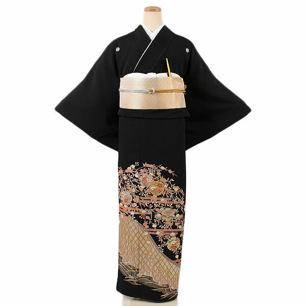 【レンタル】【黒留袖・広幅】留袖|黒留袖|着物|レンタル|結婚式|披露宴|貸衣装|貸衣裳|フルセット|女性和服|和服|母親|祖母|親族|チャペル|安い|往復送料無料