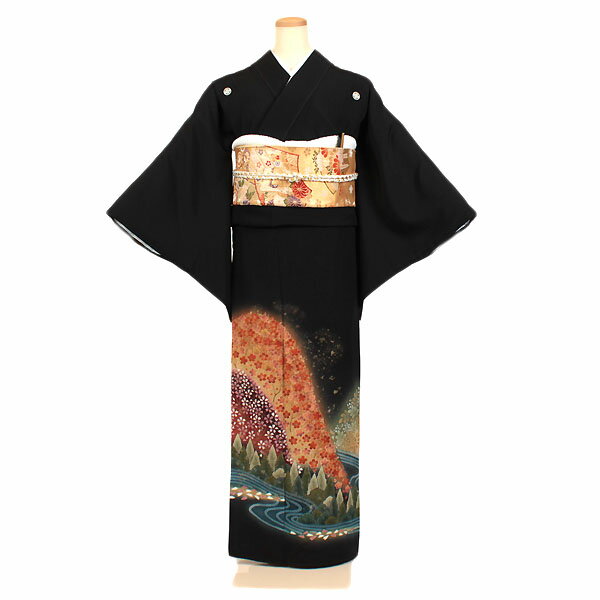 【レンタル】【黒留袖】留袖|黒留袖|着物|レンタル|結婚式|披露宴|貸衣装|貸衣裳|フルセット|女性和服|和服|母親|祖母|親族|チャペル|安い|往復送料無料