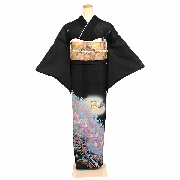 【レンタル】【絽留袖】絽留袖｜黒留袖｜着物｜レンタル｜結婚式｜披露宴｜貸衣装｜貸衣裳｜フルセット｜女性和服｜和服｜母親｜祖母｜親族｜チャペル｜安い｜往復送料無料