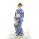 【レンタル】浴衣 ゆかたレンタル 8点セット【紺色(朝顔)】 着物レンタル お祭り 和服 ゆかた 和装 下駄 貸衣装 夏物 往復送料無料