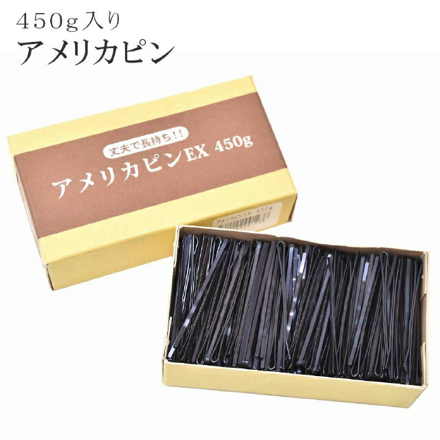 アメリカピン ヘアピン 黒 450g 玉無し 波有り ヘアアレンジ 髪結い スタイリング 29C1302 sin5816-ace..
