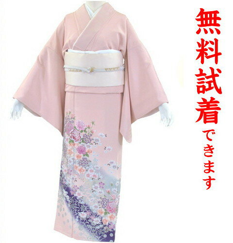 【最大3枚まで試着可能】色留袖 レンタル 573番 フルセットレンタル 往復送料無料 色留袖レンタル レンタル 色留袖 結婚式 試着OK 正絹 髪飾り かんざし Mサイズ 【irm】