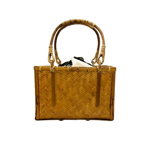 【送料無料】籠バッグ おしゃれ 夏用 和装バッグ かごバッグ 浴衣 バッグ 涼しげ 麻素材