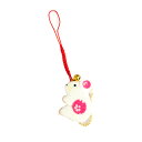 【送料無料】根付ストラップ 日本製 龍虎謹製 かわいい 干支ストラップ ちりめんストラップ 根付 干支 帯飾り 子 鼠 ねずみ 招きねずみ ストラップ ねつけ 鈴付き 和雑貨 和小物 ちりめん雑貨 手作り 干支雑貨 プレゼント ギフト