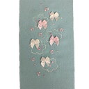【送料無料】半襟 おしゃれ 日本製 半衿 うらら香リボン付刺繍半衿 ちりめん カラー半襟 ピンク さくら かわいい 刺繍 半えり 和装 和服 和装小物 はんえり 着物 きもの キモノ kimono 39ショップ