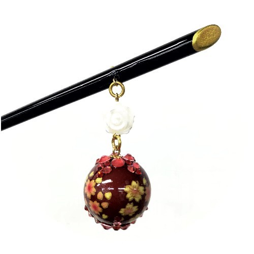 かんざし おしゃれ 簪 髪飾り かわいい 花柄 桜 和装 かみかざり 玉かんざし ゆれるタイプ キラキラ ストーン レトロ 丸 シンプル 和服 和装小物 着物 きもの キモノ kimono 39ショップ