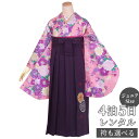 早期お届けキャンペーン【レンタル】【訳あり】袴 レンタル 小学生 女の子〔AG308〕ピンク バラ(G332 A091)卒業式 ジュニア 卒服 フルセット 十三...