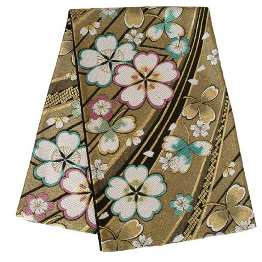 2-11月利用は11000円 【レンタル】帯 単品 レンタル 帯単品レンタル「B176 振袖用帯 流水稲妻に桜 ゴールド系」 正絹 振袖 帯 ママ振り 婚礼 貸衣装 結婚式 卒業式 振袖リメイク 帯のみ ママフリ ママ振 姉フリ 2-11月利用は11000円 【レンタル】帯 単品 レンタル 帯単品レンタル「B176 振袖用帯 流水稲妻に桜 ゴールド系」 正絹 振袖 帯 ママ振り 婚礼 貸衣装 結婚式 卒業式 振袖リメイク 帯のみ ママフリ ママ振 姉フリ