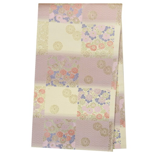 【レンタル】帯 単品 レンタル 帯単品レンタル「B1042 訪問着用帯 赤紫 段ぼかし市松に菊 クリーム系」 正絹 訪問着 帯 入学式 卒業式 結婚式 卒園式 入園式 お宮参り 帯単品 帯だけ 帯のみ 【レンタル】帯 単品 レンタル 帯単品レンタル「B1042 訪問着用帯 赤紫 段ぼかし市松に菊 クリーム系」 正絹 訪問着 帯 入学式 卒業式 結婚式 卒園式 入園式 お宮参り 帯単品 帯だけ 帯のみ
