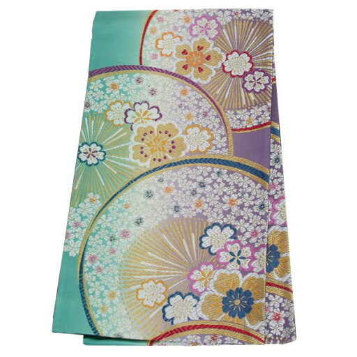 2-11月利用は11000円 【レンタル】帯 単品 レンタル 帯単品レンタル「B356 振袖用帯 緑×紫 丸に糸菊と桜 緑系」 正絹 振袖 帯 ママ振り 婚礼 貸衣装 結婚式 卒業式 振袖リメイク 帯のみ ママフリ ママ振 姉フリ 2-11月利用は11000円 【レンタル】帯 単品 レンタル 帯単品レンタル「B356 振袖用帯 緑×紫 丸に糸菊と桜 緑系」 正絹 振袖 帯 ママ振り 婚礼 貸衣装 結婚式 卒業式 振袖リメイク 帯のみ ママフリ ママ振 姉フリ