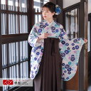 【レンタル】卒業式 袴 レンタル 女 フルセット 女性 袴セット「G654オフホワイト 藤に菊梅」レトロ はかま 着物セット 和服 大学 レディース 往復送料無...