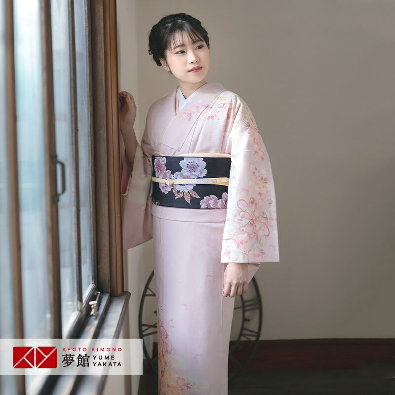訪問着 レンタル 着物レンタル レンタル着物 着物 訪問着レンタル ジャパンスタイル「H197 ピンク　さくら 」 ホテル・式場への配送OK！ 入学式 入園式 お宮参り 結婚式 七五三 母 ママ 母親 着物