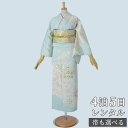 訪問着 レンタル 着物レンタル レンタル着物 着物 訪問着レンタル「H930 更紗 水浅黄 」 正絹 ホテル・式場への配送OK! 入学式 入園式 お宮参り 結婚式 七五三 母 ママ 母親 着物(4)
