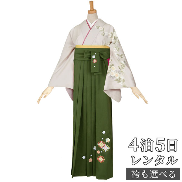 【レンタル】袴 レンタル 先生 女 袴セット 教員 職員 先生〔HG367〕 薄紫 雪輪に枝垂桜 正絹 卒業式 袴 フルセット 女性 はかま ハカマ レンタル 貸衣装 かしいしょう 送料無料(一部地域を除く)