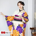 【成人式 振袖 レンタル】RS1081 正絹 白 大輪の薔薇 MURUA フルセット 往復送料無料 /女性和服/結婚式 和服 着物セット/小物 セット 振り袖 ...