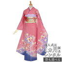 【成人式 振袖 レンタル】RS971 正絹 ピンク 桜結びフルセット 往復送料無料 /女性和服/結婚式 和服 着物セット/小物 セット 振り袖 【レンタル】【訳あり】