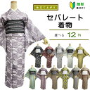 【マラソン】レビュー8000件超★4.69 セパレート着物 【セパレート仕立て納品】Lサイズ セパレートキモノ 単品 二部式 ウエストゴム 履くだけ 羽織るだけ かんたん着物 かんたん らく楽々 初心者 簡単着付け 仕立て上がり フリーサイズ 3シーズン用 洗える着物