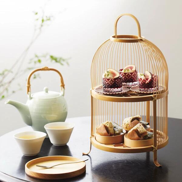 【ブラックフライデー開催レビュー8300超 4.74】《アフタヌーンティースタンド》 竹 千筋アフターヌー..