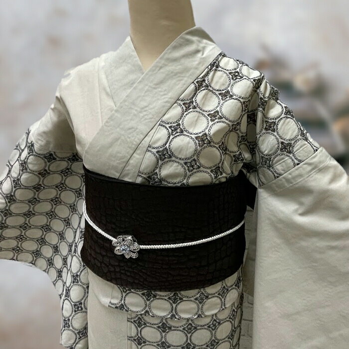 《カジュアル着物セット》着物 単衣 着物セット Lサイズ 全部揃って一式セット 【着物 帯 小物一式等】 着物福袋 セット 初心者セット 着物スタートセット ...