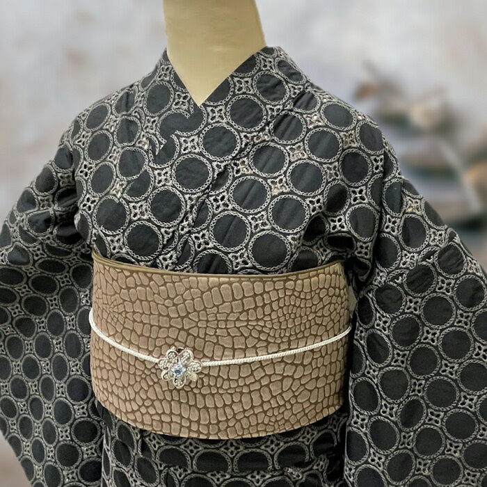 《カジュアル着物セット》着物 単衣 着物セット Lサイズ 全部揃って一式セット 【着物 帯 小物一式等】 着物福袋 セット 初心者セット 着物スタートセット ...