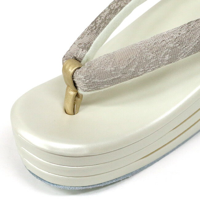 振袖 草履 ジャガード エレガント ホワイト ブラック ベージュ あしなが効果 厚底 ヒール 成人式 レディース 卒業式 袴