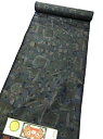 【訳あり/アウトレット・未使用/新品】大島紬 本場大島紬「きもの」 伝統的工芸品 泥染め モダン 抽象画【正絹 着尺 紬きもの 反物 手織り 小紋 道中着 コー...