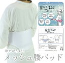 【メッシュ腰パッド】着付け小物/夏/通気性/メッシュパット/補正用品/ポリエステル/ベルト/涼やか/ウエストパッド/ソフトパット/涼やかさらり/送料無料【TT】