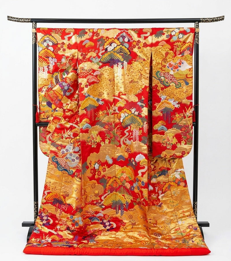 色打掛 色打掛 中古 リサイクル 打掛【レンタル落ち】花嫁 婚礼衣装 used リユース 和装 フォトウェディング 前撮り uchi030 きものひろば悠