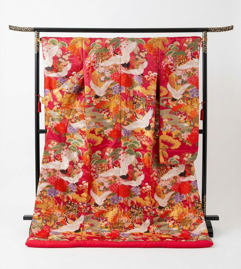 色打掛 色打掛 中古 リサイクル 打掛【レンタル落ち】花嫁 婚礼衣装 used リユース 和装 フォトウェディング 前撮り uchi031 きものひろば悠