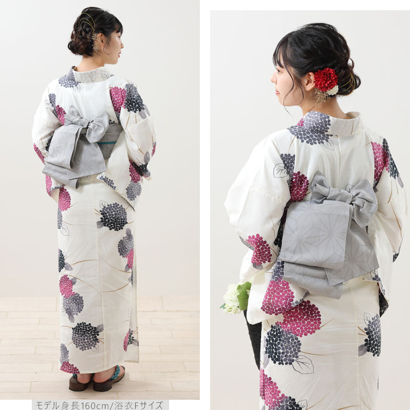 浴衣 セット レディース 浴衣セット浴衣 3点セット しっとり彩色紫陽花 大人 高校生 浴衣 ゆかたセット フリーサイズ 花火大会 夏祭り送料無料 ykt23-13 きものひろば悠