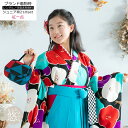 \お買い物マラソンP最大47倍/【レンタル】卒業式 女の子 小学生 袴 セット レンタル 袴フルセット 紅一点ブランド 花柄 赤色 青色 黒色 小学校 レトロモ...