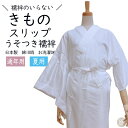 【GWもお得!ポイント5倍】着物スリップ うそつき襦袢 襦袢のいらない着物スリップ 通年用 夏用 抗菌アセテート天竺 消臭・防臭・抗菌加工済み 袖替え用面ファス...